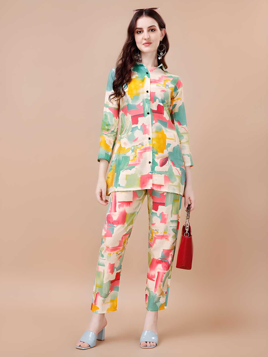 Women Floral Print 2 Piece Co Ord Set GaloreMagic